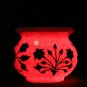 Marble Flower Storage Vase Handmade Lapis inlaid Pietradura Floral Design Decor