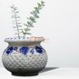 Marble Decorative Flower Vase with Inlay Work Flower Pot Semi Precious Stone Art