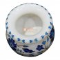 Marble Flower Vase Lapis Inlaid Maqrutery Floral Design Handmade Decotative Art
