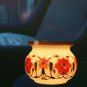 White Marble Decorative Pot Semi Precious Stones Inlaid Flower Vase for Gift Him