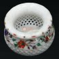 Indian Handicraft Flower Vase Inlaid with Semi Precious Stones Unique Design Art