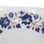 12" White Marble Serving Plate Lapis Lazuli Inlay Floral Marquetry Art Decor