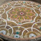 36" Marble Round Dining Top Table Pietra Dura Inlay Mosaic Arts Patio Decor E342