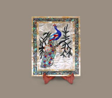 Marble Inlay Breakfast Tea Tray Stone Inlay Serving Tray Wedding Gift Home Decor
