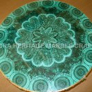 36" Random Malachite Inlaid Stone Marble Dining Table Top Wedding Decor H4686B 36" Random Malachite Inlaid Stone Marble Dining Table Top Wedding Decor H4686B