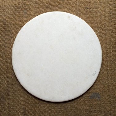 24" White Marble Round Plain Coffee Dining Table Top Home Christmas Decor