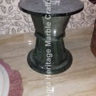 18"x15" Green Filigree Marble Designer Pedestal Stand Furniture Decorative E561 18"x15" Green Filigree Marble Designer Pedestal Stand Furniture Decorative E561