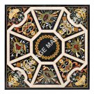 48" Marble Side Console Table Dining Top Stunning Italian Inlaid Furniture E631 48" Marble Side Console Table Dining Top Stunning Italian Inlaid Furniture E631