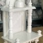 14"x9" White Marble Pooja Ghar Temple Handmade Home Mandir Gift Decor E1465