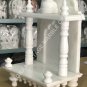 14"x9" White Marble Pooja Ghar Temple Handmade Home Mandir Gift Decor E1465