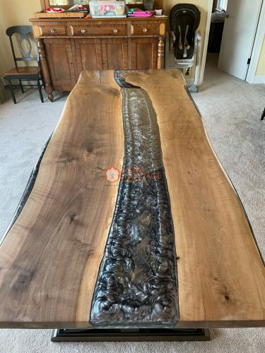 OAK desk, Oak epoxy, Industrial table ,Epoxy wood table,Wood epoxy table decor