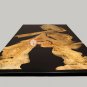Black River Dining Table Top, Office Desk, Live Edge Epoxy Table, Walnut Decor