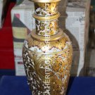 14" Golden Peacock Hand Painted Design Marble Flower Pot Occasional Decor H5736 14" Golden Peacock Hand Painted Design Marble Flower Pot Occasional Decor H5736