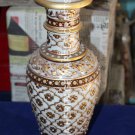 14" Jaipuri Hand Painted Golden Design Marble Flower Pot Anniversary Gift H5728 14" Jaipuri Hand Painted Golden Design Marble Flower Pot Anniversary Gift H5728
