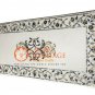 White Marble Large Dining Top Table Pauashell Gemstone Inlay Stone Decorate M060