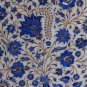 14" White Marble Plate Lapis Lazuli Inlay Pietra Dura Floral Home Decor Gifts