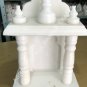 10"x6" White Marble Indoor Mini Pooja Temple Religious Living Room Decor E1466