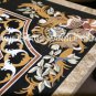 Black Marble Large Dining Restaurant Table Top Marquetry Inlay Garden Decor E626