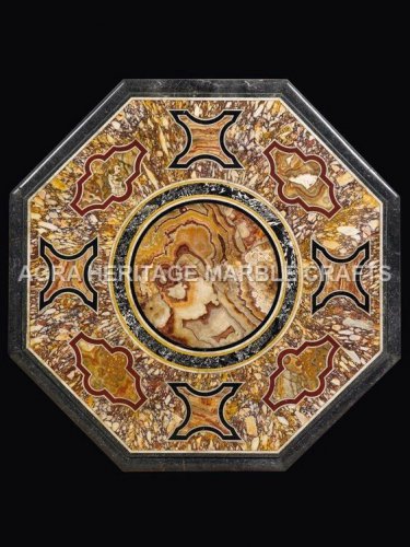 30" Exclusive Marble Coffee Console Top Center Table Inlay Outdoor Decor H5061A