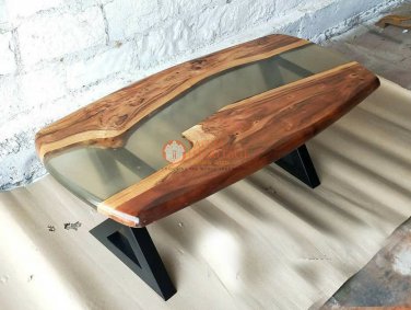 Mappa Burl Table Sold Table River Table Resin Dining Table Wooden Design Decor