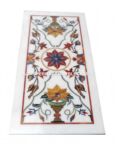 Marble Dining Table Top Rare Hakik Inlaid Marquetry Art Living Room Decor H1996