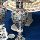 30" Exquisite Marble White Flower Pot Multi Marquetry Collectible Inlaid E191 30" Exquisite Marble White Flower Pot Multi Marquetry Collectible Inlaid E191