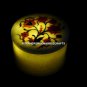 2&acirc;��x2" White Marble Small Jewelry Box Carnelian Malachite Inlay Floral Arts H5465