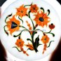 2&acirc;��x2" White Marble Small Jewelry Box Carnelian Malachite Inlay Floral Arts H5465