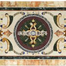 Marble Big Dining Table Top Antique Inlay Design Hallway Furniutre Decor H3881