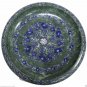 16" Green Marble Fruits Bowl Turquoise Lapis Lazuli Inlay Decor Veterans Gifts
