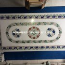 4'x2' Marble Dining Table With Stand Malachite Inlay Special Halloween Art H3165