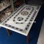 4'x2' Marble Dining Table With Stand Malachite Inlay Special Halloween Art H3165