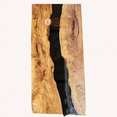 Epoxy Wooden Custom Din Table Top Epoxidharz Tisch Handmade Luxury Furniture Art
