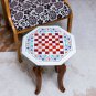 Marble White Inlaid Chess Custumize Set Top Table Best Indoor Game Gift For Her