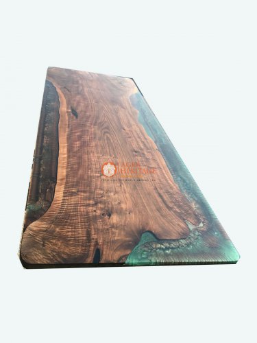 Green Resin Coffee Dining Custom Sofa Table Exclusive Furniture Loft Table Decor
