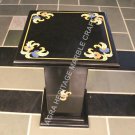24" Black Buy Online Marble Table Top With Stand Marquetry Design E773 24" Black Buy Online Marble Table Top With Stand Marquetry Design E773