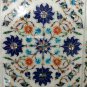 14"x10" Marble Serving Tray Pietra Dura Art Floral Inlay Kitchen Art Gifts