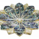 Marble Fruit Inlay Bowl Pauashell Mother of Pearl Precious Stone Decor H1423