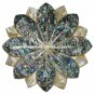 Marble Fruit Inlay Bowl Pauashell Mother of Pearl Precious Stone Decor H1423