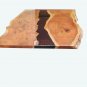 Epoxy Black Resin River Dining Center Custom Table, Natural Wood BAR TABLE Decor