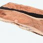 Epoxy Black Resin River Dining Center Custom Table, Natural Wood BAR TABLE Decor