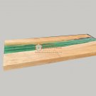 Handmade Wooden Designer Dining Custom Green Resin Epoxy Table Top Handmade Deco