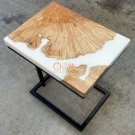 White Handmade Resin Woodenworking Epoxy Custom Sofa Dining Table Top Home Decor
