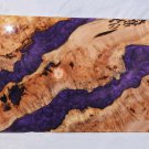 Purple Resin River Antique Design Epoxy Dining Table Top Live Edge Furniture Art