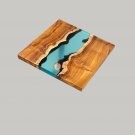 Sky Blue Resin River Corridor Table Top Wooden Live Edge Design Furniture Decor Sky Blue Resin River Corridor Table Top Wooden Live Edge Design Furniture Decor