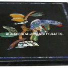 Marble Coffee Center Table Top Mosaic Birds Inlaid Pietradura Decor Arts H2996