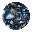 24" Blue Agate Marble Coffee Decorative Table Top Living Room Decor E1220