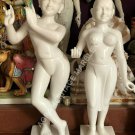 60" White Marble Radha Krishna Statue Handmade Art Divine Love Gifts Decor E1444 60" White Marble Radha Krishna Statue Handmade Art Divine Love Gifts Decor E1444