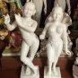 60" White Marble Radha Krishna Statue Handmade Art Divine Love Gifts Decor E1444