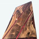 Red Resin River Dining Custom Center Dining Table Top Handmade Royal Furniture